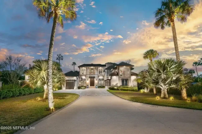Waterfront Elegance: $7.9 Million Ponte Vedra Beach Real Estate Gem with Intracoastal Views and Resort-Style Living