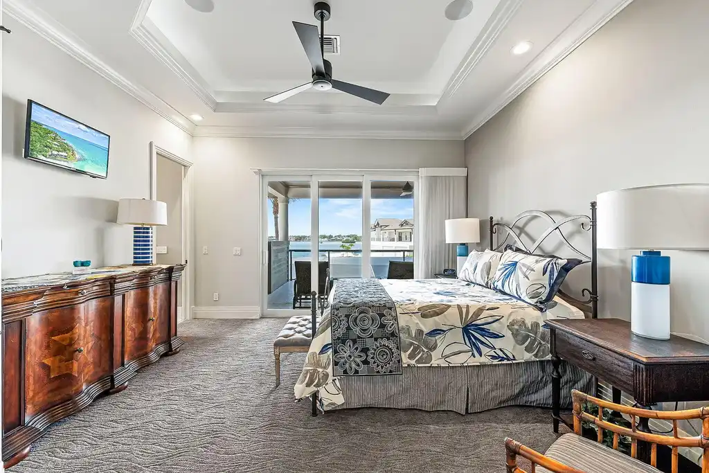 Front view of 1611 Collingswood Ct, a luxurious $8.9M waterfront home in Marco Island with Gulf access, infinity pool, and expansive lanai – a standout in Marco Island real estate.
