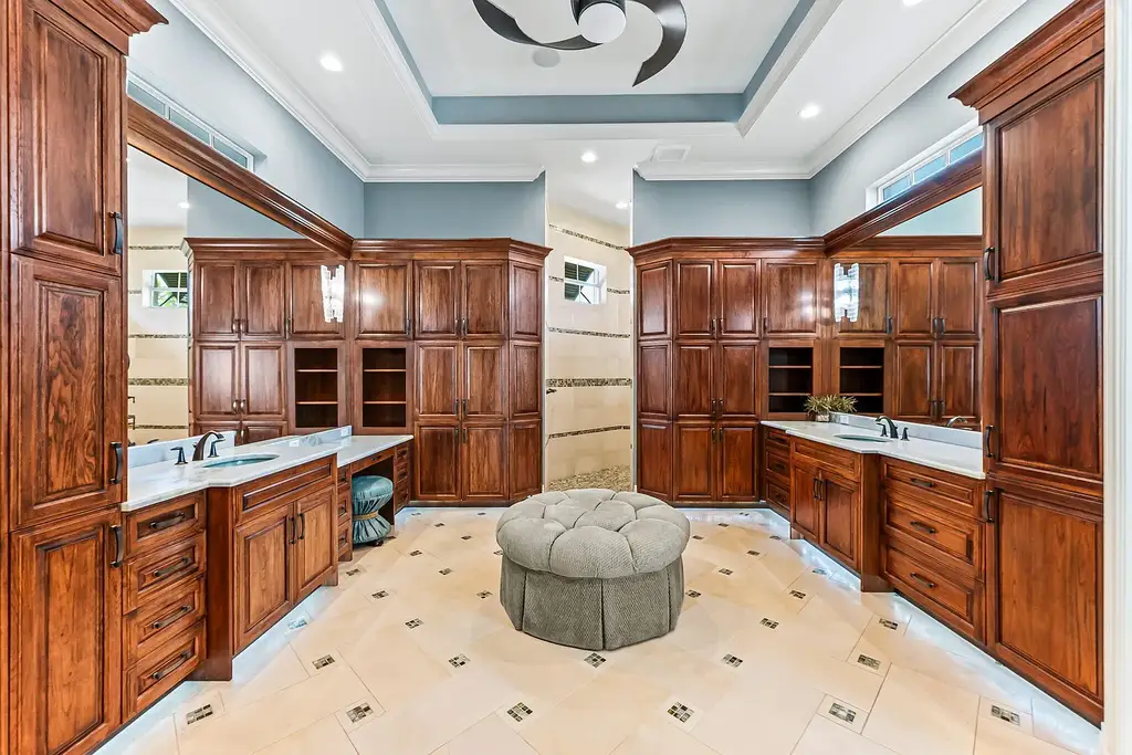 Front view of 1611 Collingswood Ct, a luxurious $8.9M waterfront home in Marco Island with Gulf access, infinity pool, and expansive lanai – a standout in Marco Island real estate.