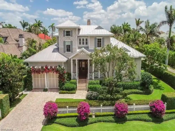 $9.2 Million Naples Coastal Estate with Guest House and Resort-Style Pool