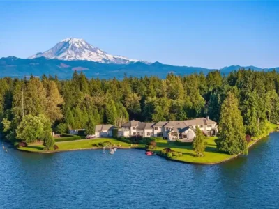 21028 Snag Island Drive E Unveils a 9.5M Masterpiece of Tranquility Luxury and Lakeside Living 1
