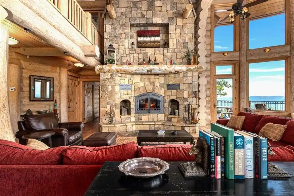 373 Rising Star Ln Stunning British Columbian Cedar Log Estate in Georgia Listed for 5.67 Million 12