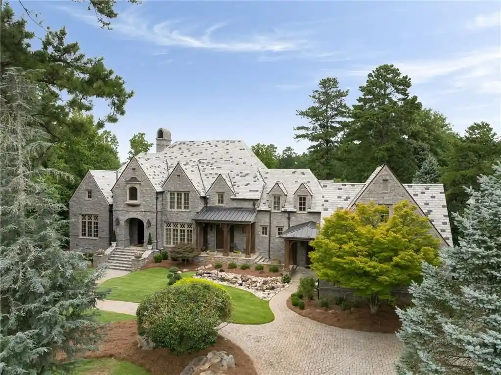 Discover The Castle at 929 Middle Fork Trl An Extraordinary 3.875M Italian Limestone Estate in Georgia 2