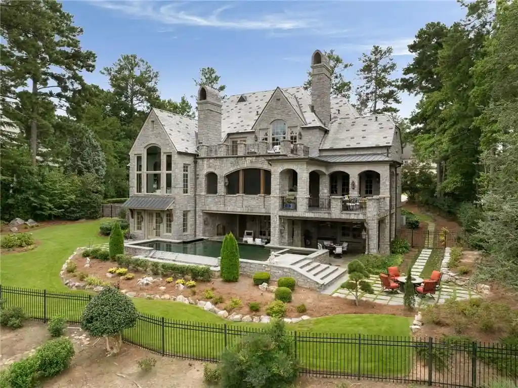Discover The Castle at 929 Middle Fork Trl An Extraordinary 3.875M Italian Limestone Estate in Georgia 3