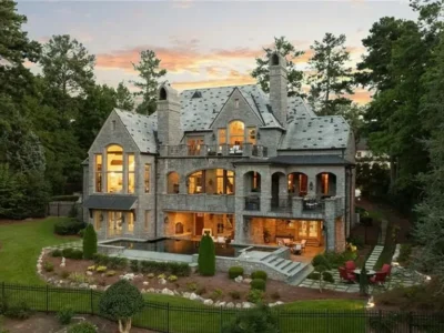 Discover The Castle at 929 Middle Fork Trl An Extraordinary 3.875M Italian Limestone Estate in Georgia 5