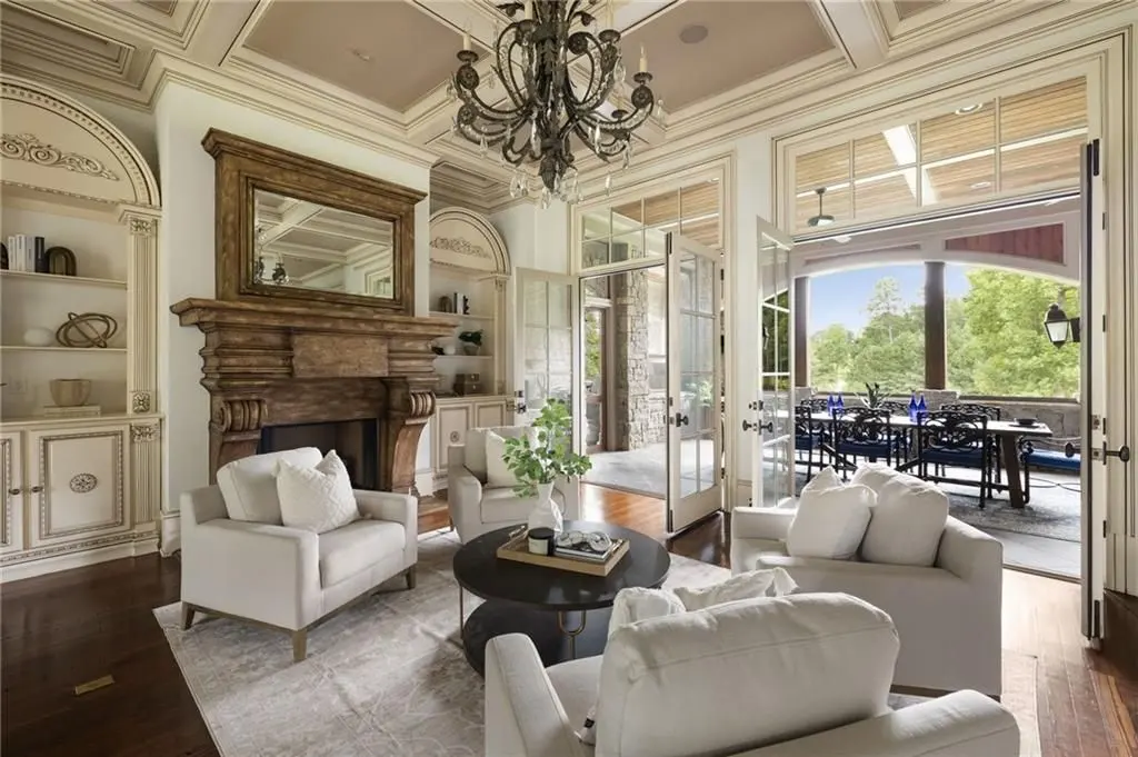 Discover The Castle at 929 Middle Fork Trl An Extraordinary 3.875M Italian Limestone Estate in Georgia 7