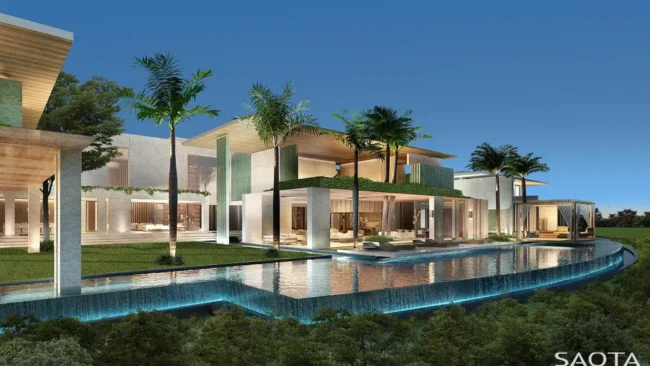 Emirates Hills Villa by SAOTA, A Contemporary Oasis Overlooking Dubai Marina