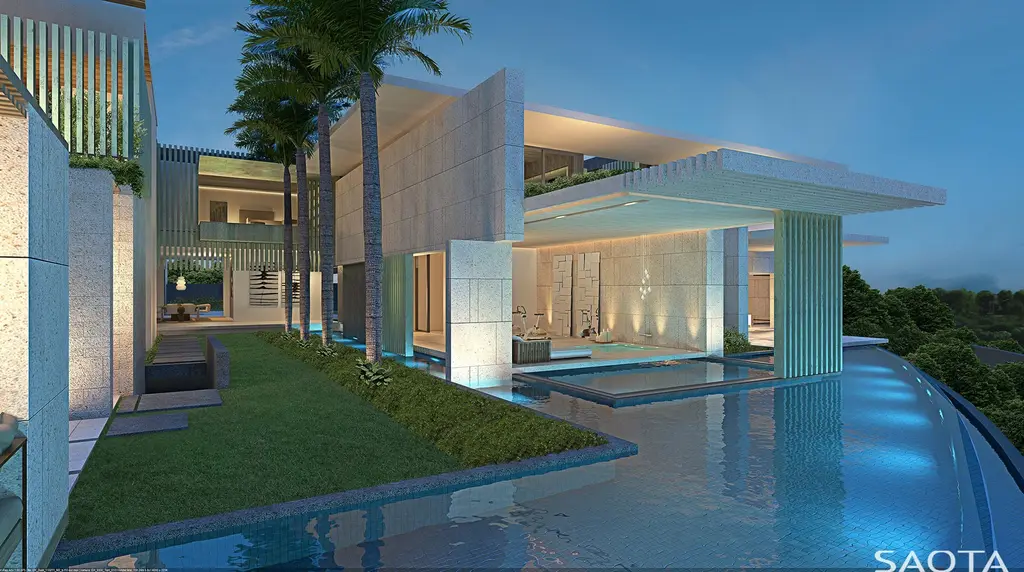 Emirates Hills Villa by SAOTA, A Contemporary Oasis Overlooking Dubai Marina