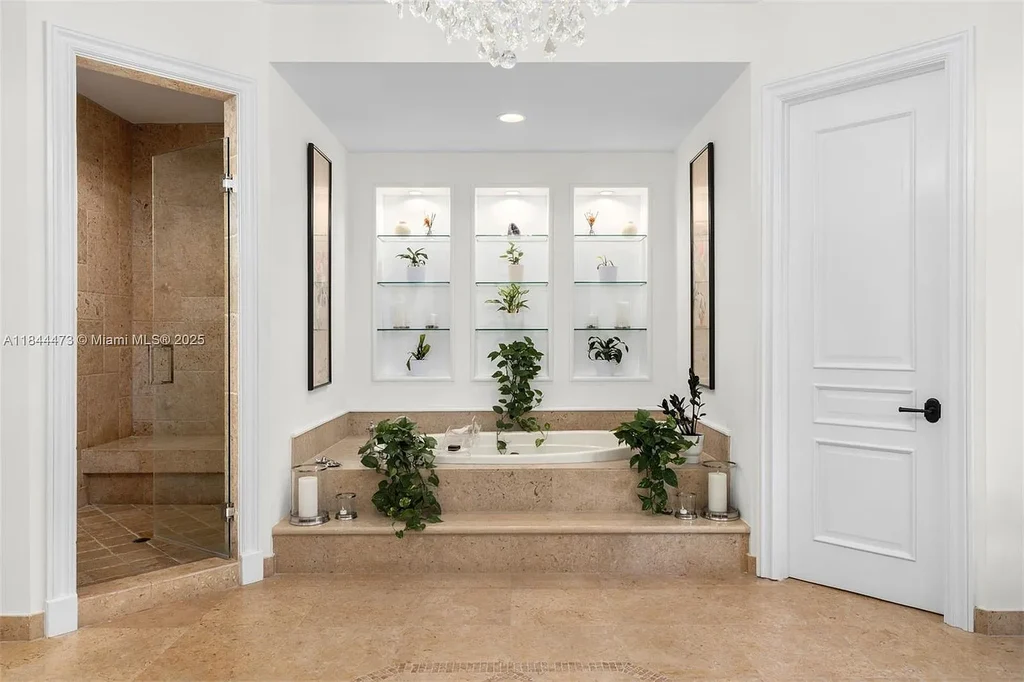 Luxury Mediterranean estate at 5001 Pine Dr. Miami featuring resort-style pool and private oasis