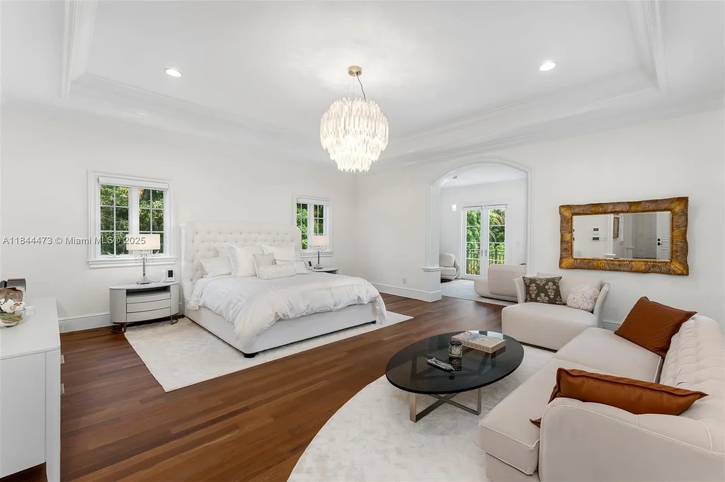 Luxury Mediterranean estate at 5001 Pine Dr. Miami featuring resort-style pool and private oasis