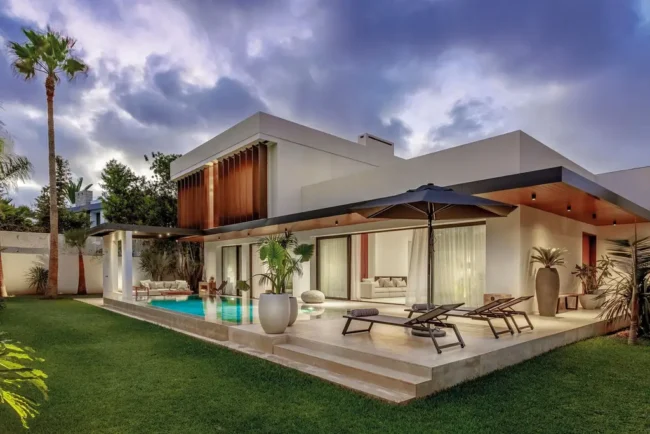 Villa C by Yachar Bouhaya Architect, A White Modernist Residence in Casablanca Balancing Functionality and Light