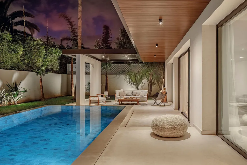 Villa C by Yachar Bouhaya Architect, A White Modernist Residence in Casablanca Balancing Functionality and Light