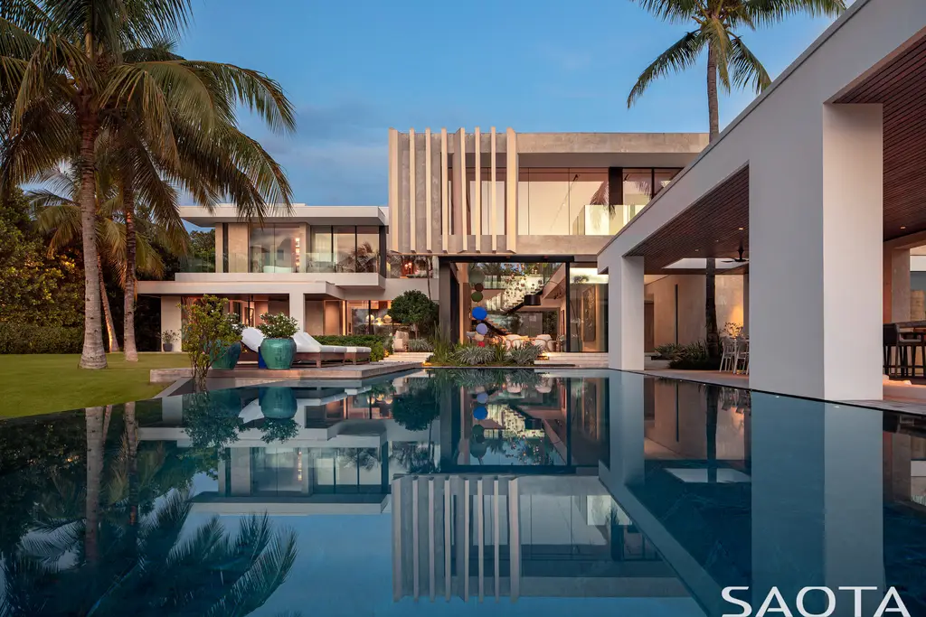 Villa Lyla by SAOTA, A Tranquil Canal-Side Tropical Retreat in Nassau, Bahamas