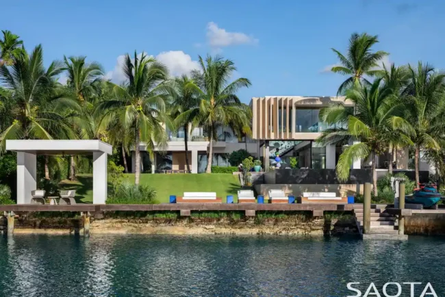 Villa Lyla by SAOTA, A Tranquil Canal-Side Tropical Retreat in Nassau, Bahamas