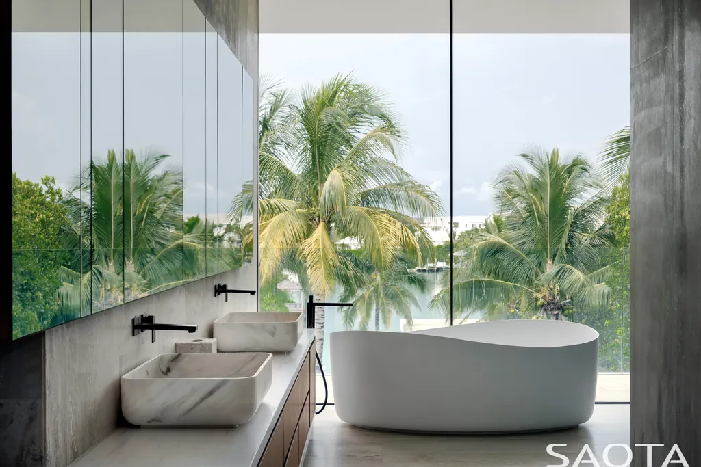 Villa Lyla by SAOTA A Tranquil Canal Side Tropical Retreat in Nassau Bahamas 5