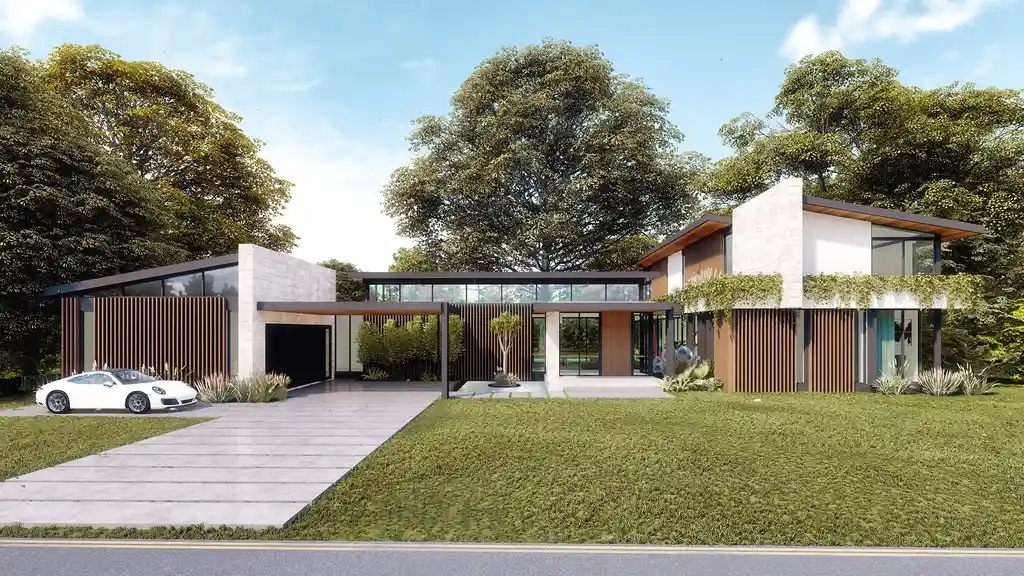 Poinciana Residence by SDH Studio Architecture + Design, A Modern Mid-Century Inspired Florida Home