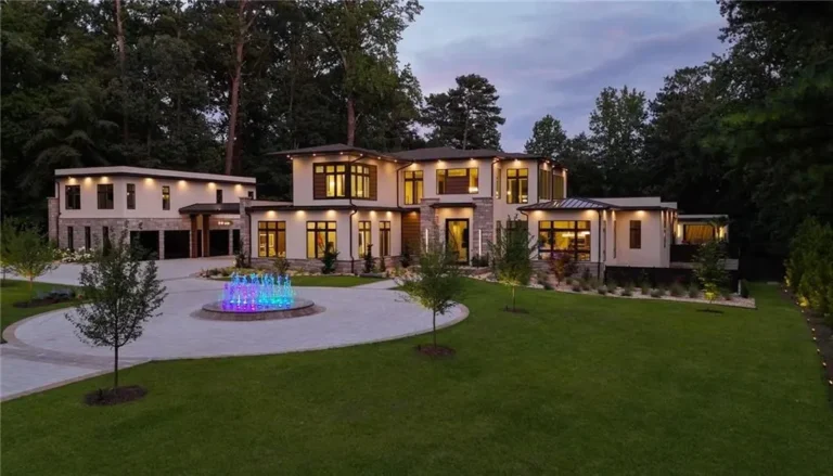 Atlanta’s Ultra Custom & Ultra Luxury Modern Masterpiece Hits the Market for $11.65 Million