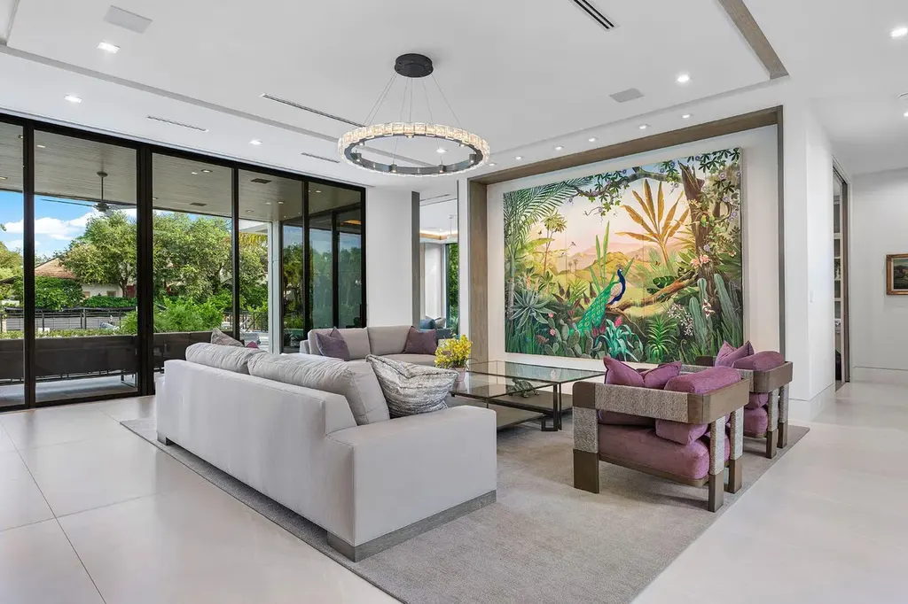 175 W Alexander Palm Road luxury waterfront home for sale in Boca Raton with modern design, private dock, resort-style pool, and Royal Palm Yacht Club location.