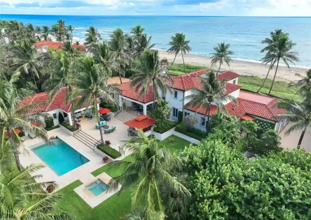 Stunning $35.6 Million Oceanfront Estate Exceptional Luxury Home with Private Beach in Hobe Sound