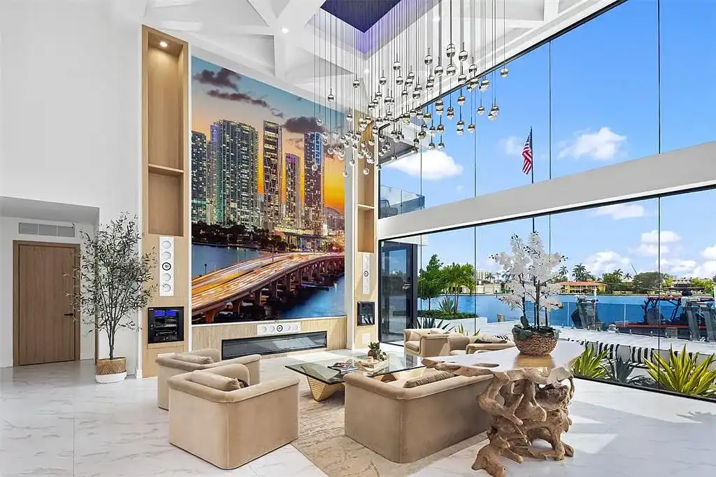 Luxury waterfront estate at 1845 SE 7th Street, Fort Lauderdale FL 33316 showcasing modern architecture and private yacht dock