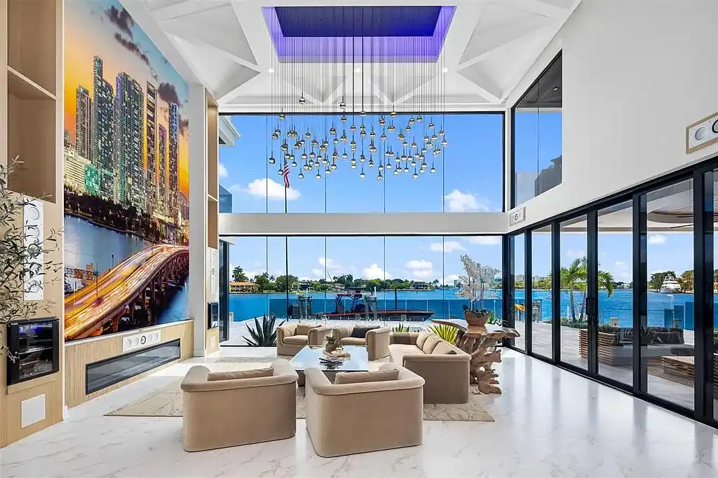 Luxury waterfront estate at 1845 SE 7th Street, Fort Lauderdale FL 33316 showcasing modern architecture and private yacht dock