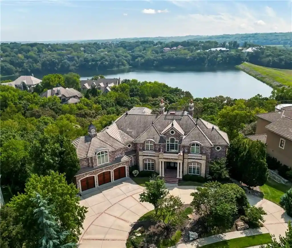 27596 W Highland Cir Majestic Kansas Residence with Serene Shadow Lake Views Listed for 3 2