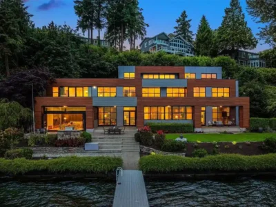 3840 E Mercer Way Magnificent Modern Waterfront Oasis in Washington Listed for 10.3 Million 2