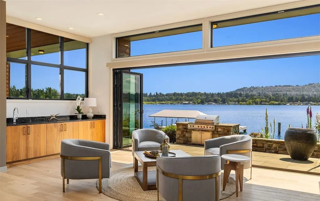 3840 E Mercer Way Magnificent Modern Waterfront Oasis in Washington Listed for 10.3 Million 4