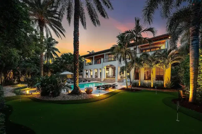 $11 Million Luxurious European-Inspired Estate with Private Beach Access and Resort-Style Amenities in Delray Beach