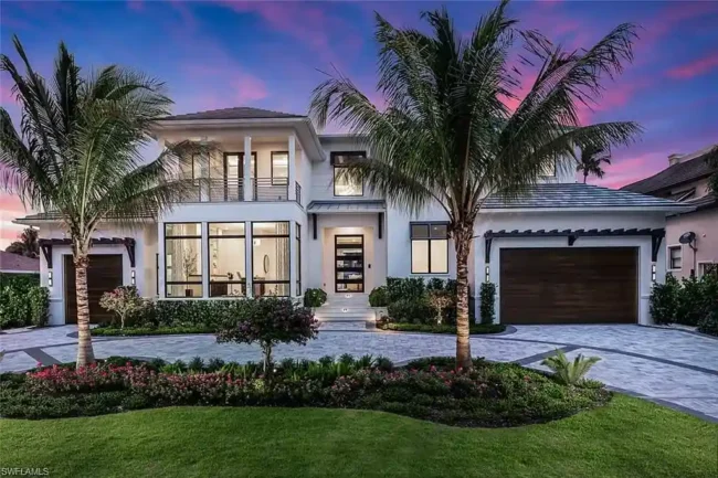 Indulge in $20Million Coastal Elegance with Panoramic Water Views in the Heart of Naples