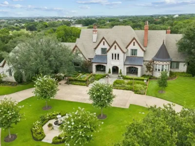 6401 Westcoat Dr Exquisite French Country Estate Blending Texas Charm on 7.7 Acres for 7 1