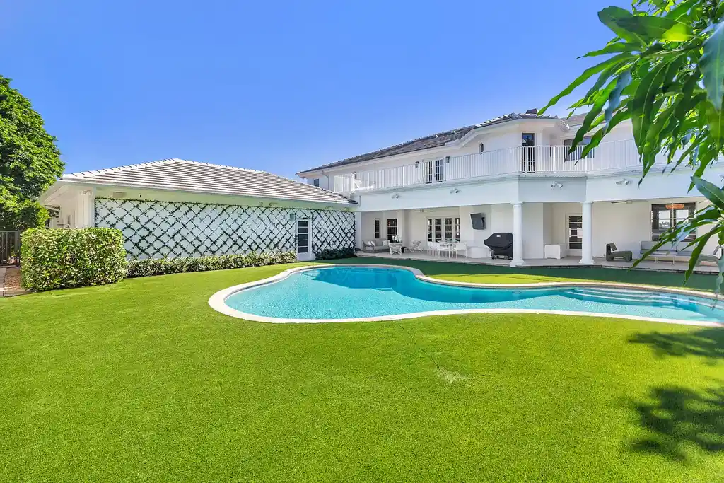 6709 S Flagler Drive West Palm Beach luxury waterfront estate with private dock, pool, and Intracoastal views