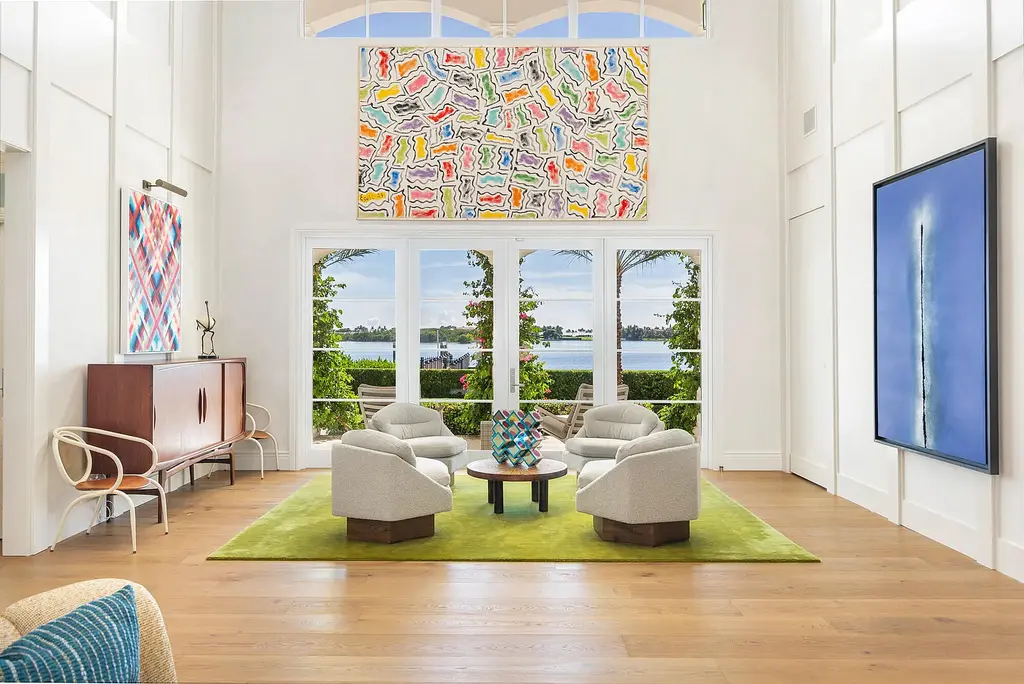 6709 S Flagler Drive West Palm Beach luxury waterfront estate with private dock, pool, and Intracoastal views