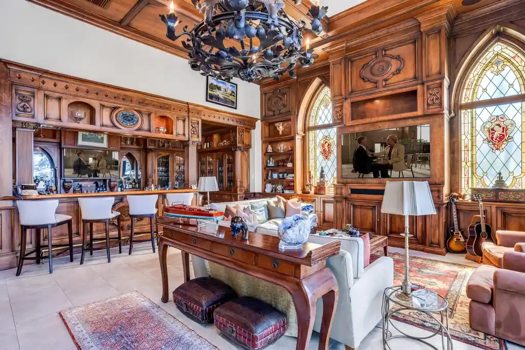 Luxury aerial view of 799 Sanctuary Drive Boca Raton FL 33431 showcasing $29,500,000 waterfront estate with 8 bedrooms 12 baths private pool and yacht dock