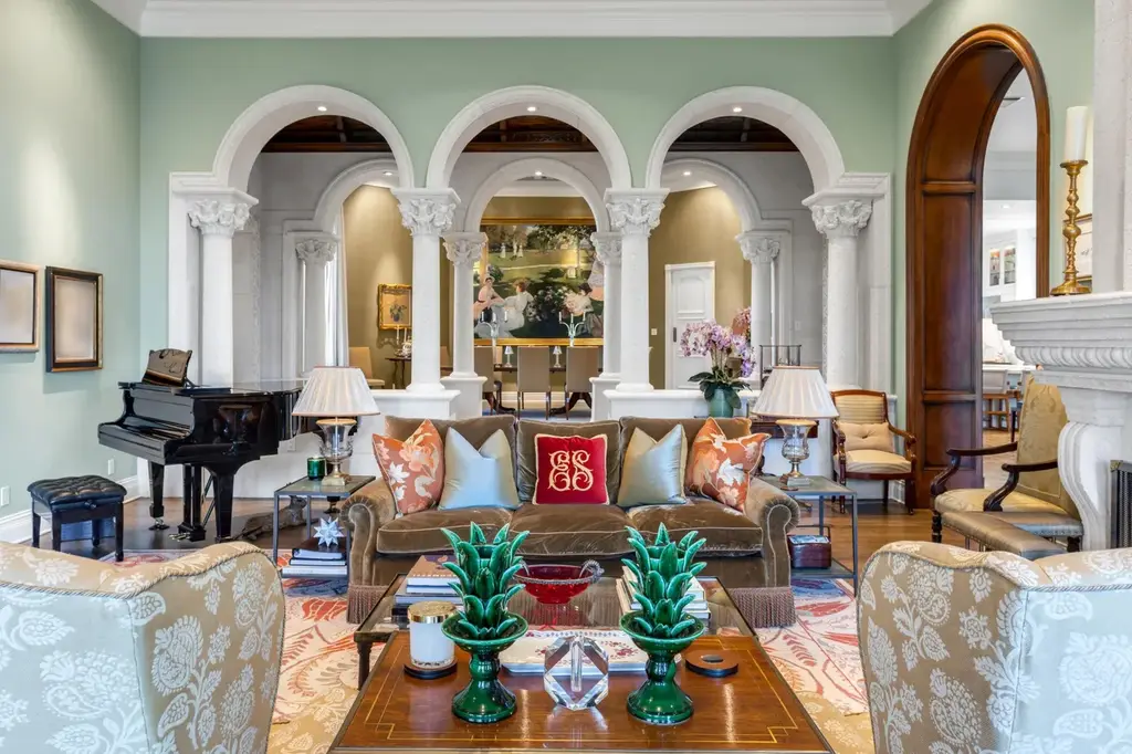 Luxury aerial view of 799 Sanctuary Drive Boca Raton FL 33431 showcasing $29,500,000 waterfront estate with 8 bedrooms 12 baths private pool and yacht dock