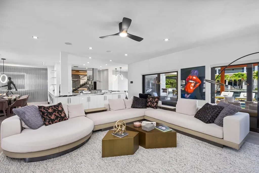 839 NE Bay Isle Drive luxury waterfront home in Boca Raton featuring modern architecture, saltwater pool, and direct ocean access
