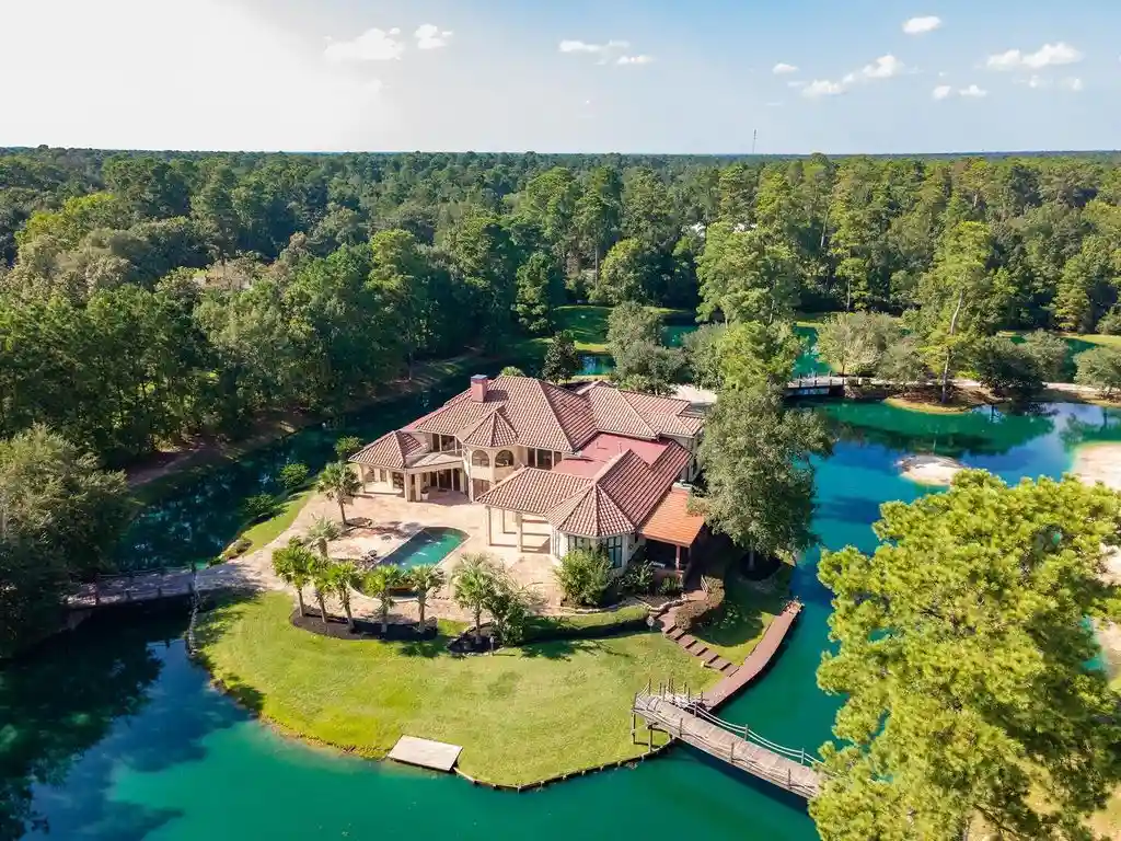 9011 Breckenridge Dr Spectacular One of a Kind Island House on 11 Acres in Texas Listed for 3 1