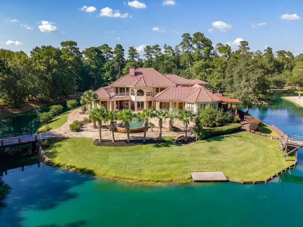 9011 Breckenridge Dr Spectacular One of a Kind Island House on 11 Acres in Texas Listed for 3 2