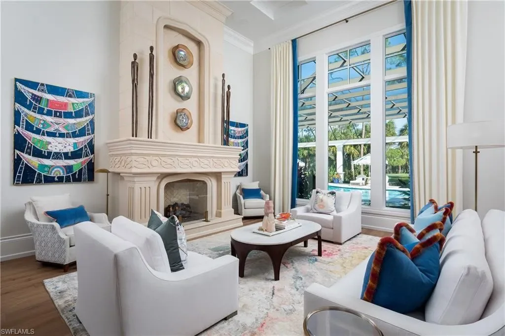 Primary suite with spa-like bathroom in Naples luxury house