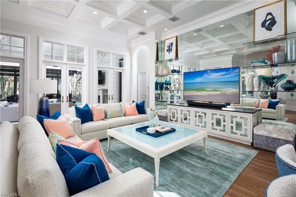 Primary suite with spa-like bathroom in Naples luxury house