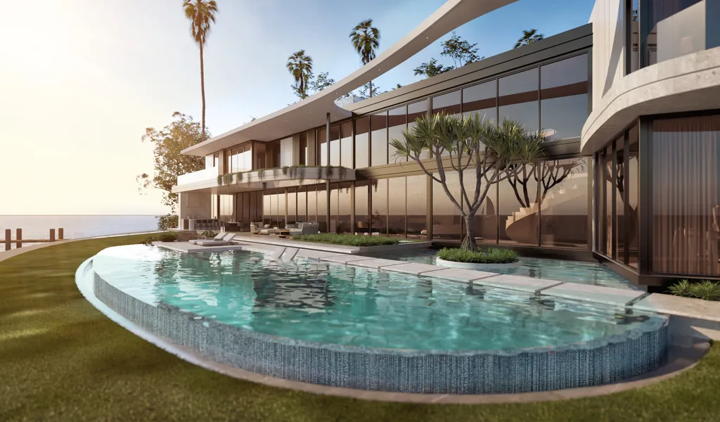 Venetian Drive by SDH Studio Architecture + Design, A Modern Waterfront Estate in Florida
