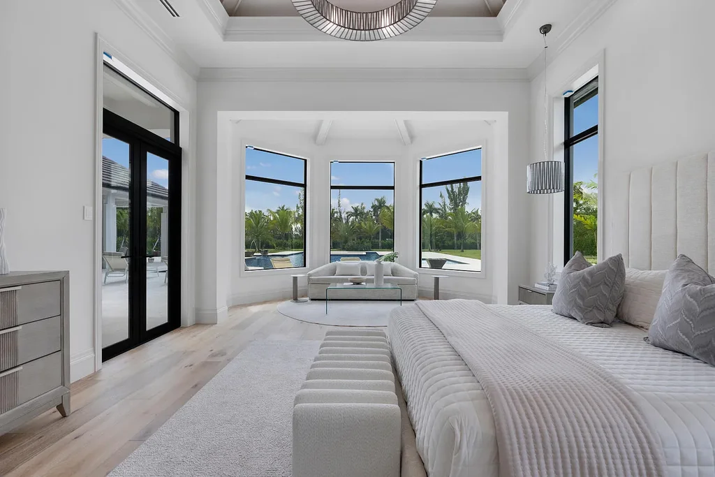 Front view of 14699 Black Bear Road Palm Beach Gardens luxury estate with 6 bedrooms and 6 bathrooms