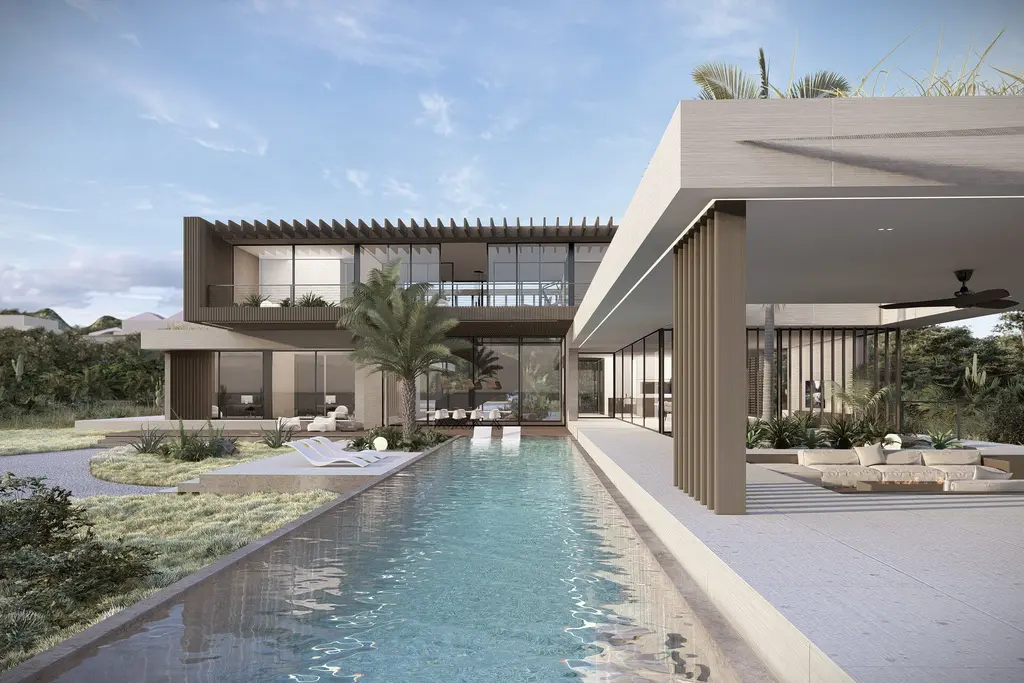 Central Axis House by STATE of Architecture, A Modern Villa in Perfect Balance