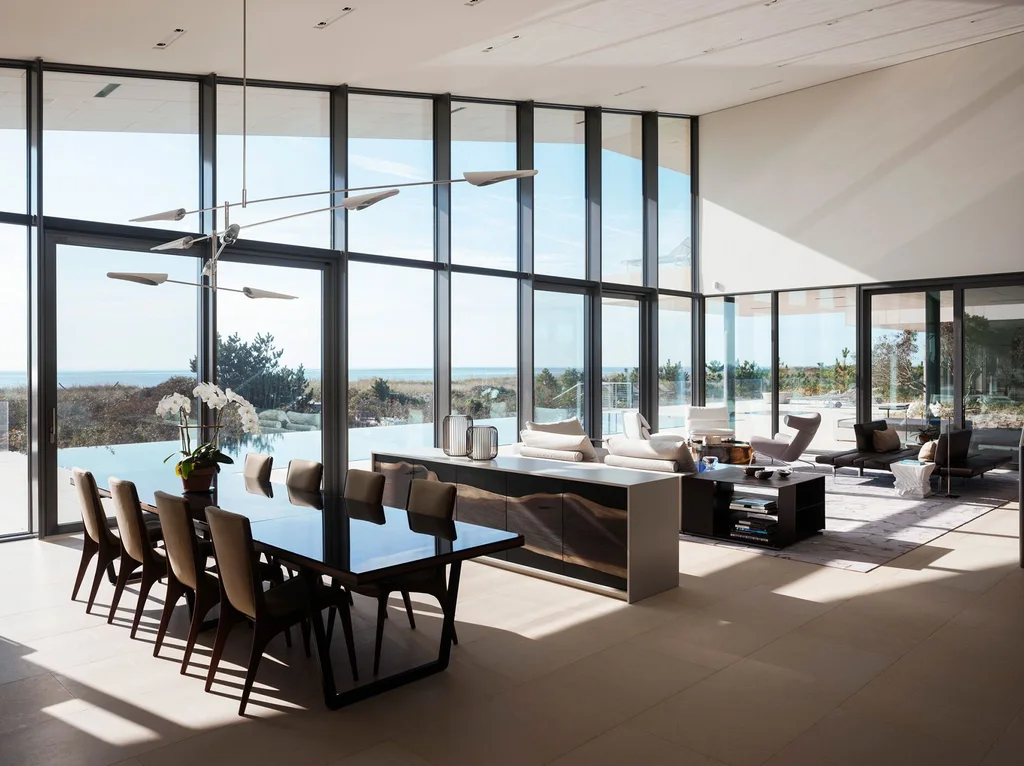 Long Island House by 1100 Architect, A Serene Oceanfront Retreat with Timeless Modern Design